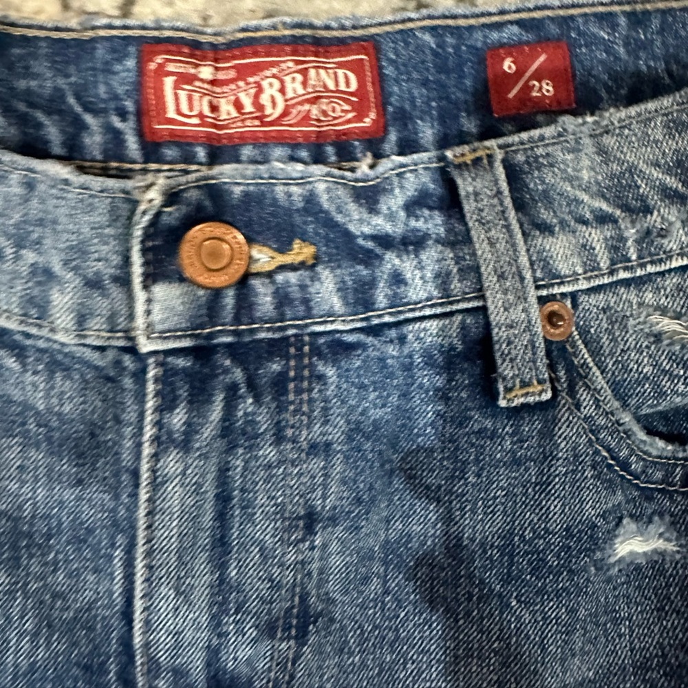 Lucky Brand Jean Shorts Distressed size 6/28 - Picture 5 of 5